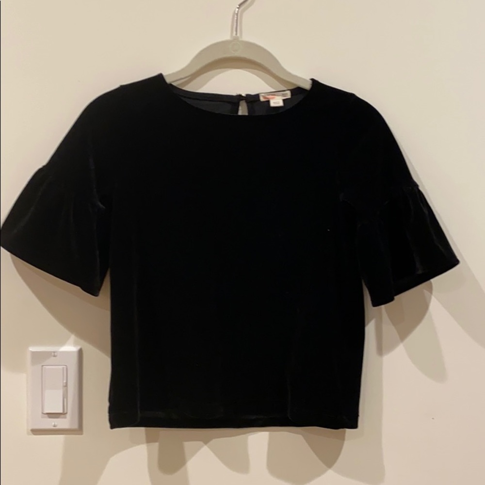 Crewcuts velvet blouse size 8